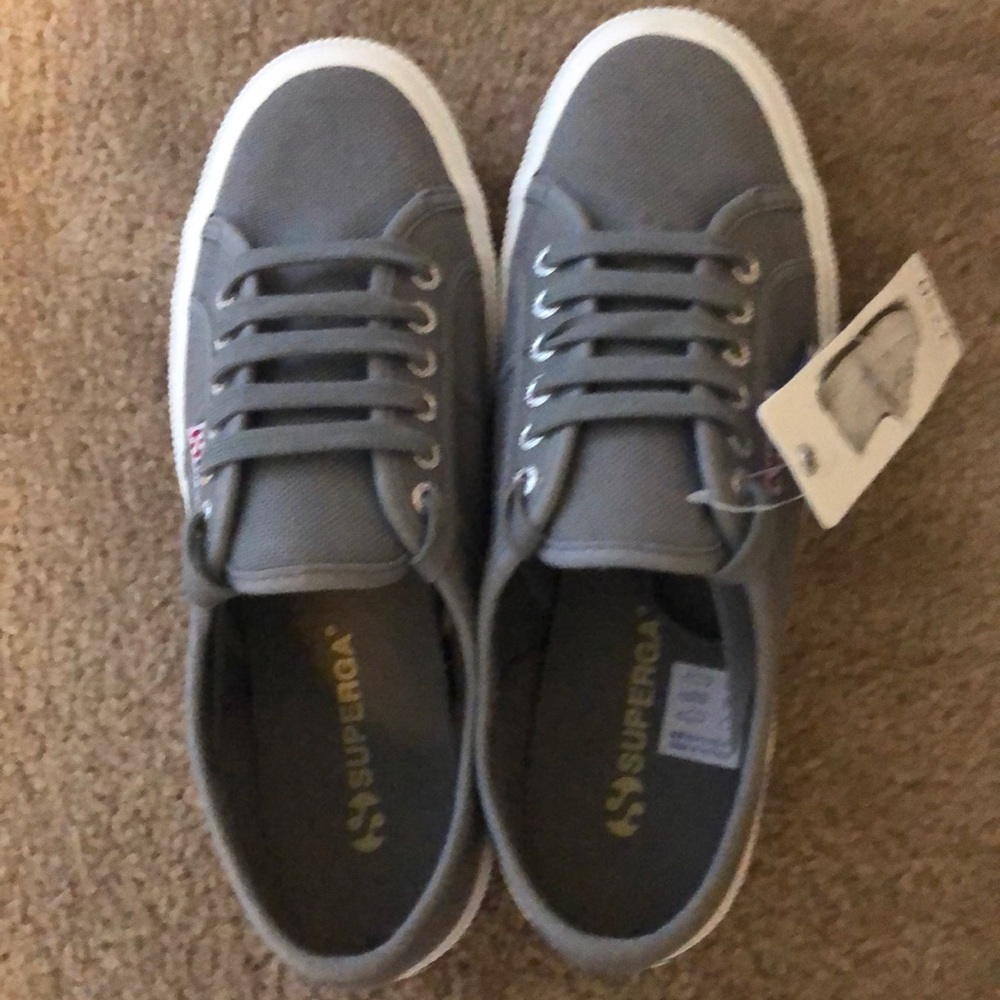 BRAND NEW Gray Superga Shoes